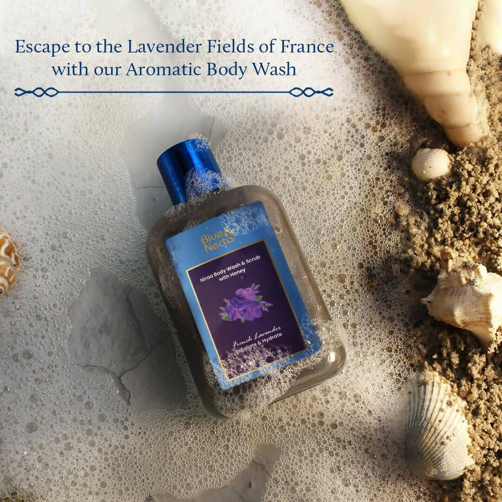 Blue Nectar Niraa Body Wash & Scrub with Honey - French Lavender