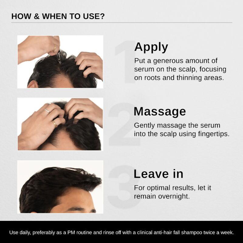 Bare Anatomy Advanced Hair Growth Serum for Scalp 3% Redensyl, 4% Anagain, 3% Baicapil