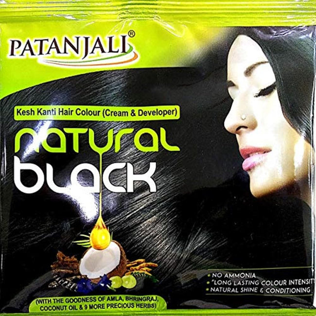 Patanjali Kesh Kanti Hair Colour (Cream & Developer) - Natural Black Hover Image
