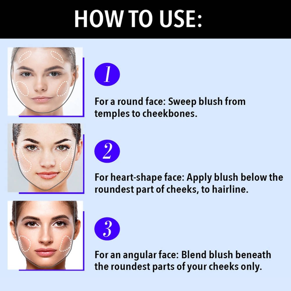 Blue Heaven Shimmer Matte Blush Shade 502 - Vamzn#