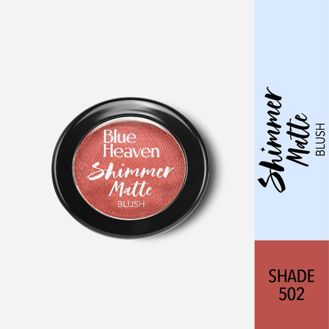 Blue Heaven Shimmer Matte Blush Shade 502 Main Image