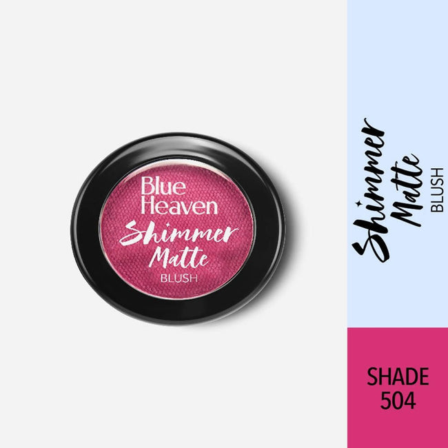 Blue Heaven Shimmer Matte Blush Shade 504 Main Image