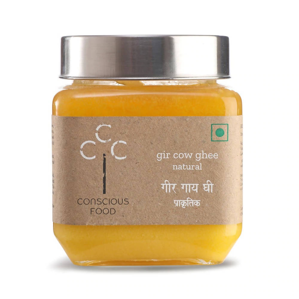 Conscious Food A2 Gir Cow Ghee (Bilona Preparation) | 100% Gir Cow Ghee | Homemade & Organic Ghee