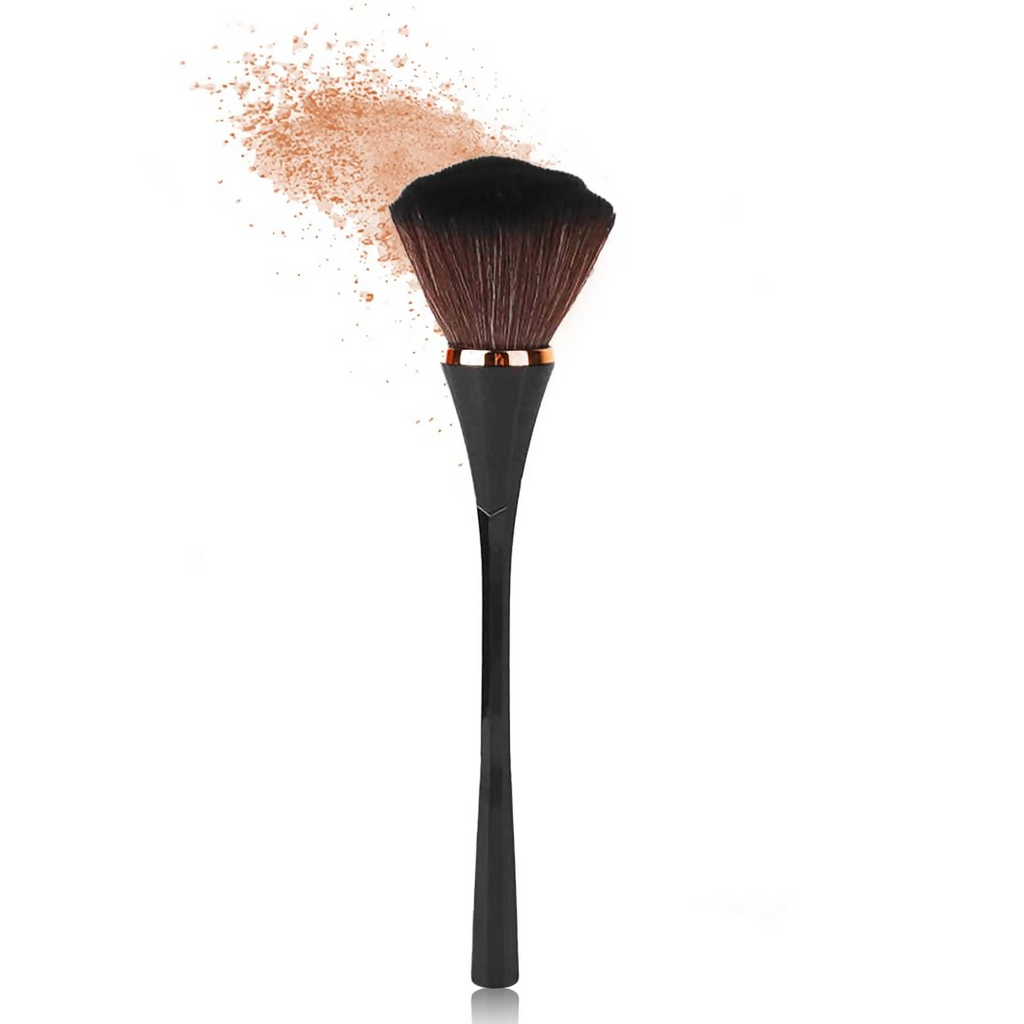 Gleva Multipurpose Professional Powder & Blush Cheek Brush - Black Brush