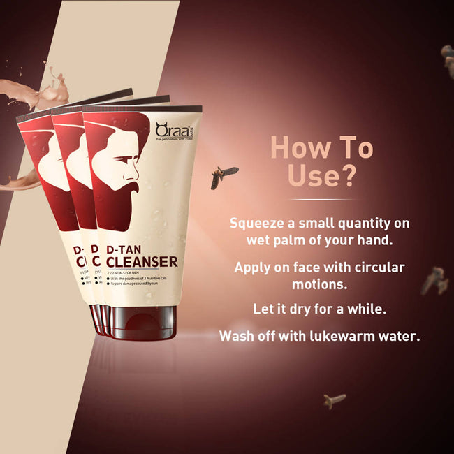 Qraa Men De-Tan Cleanser Main Image