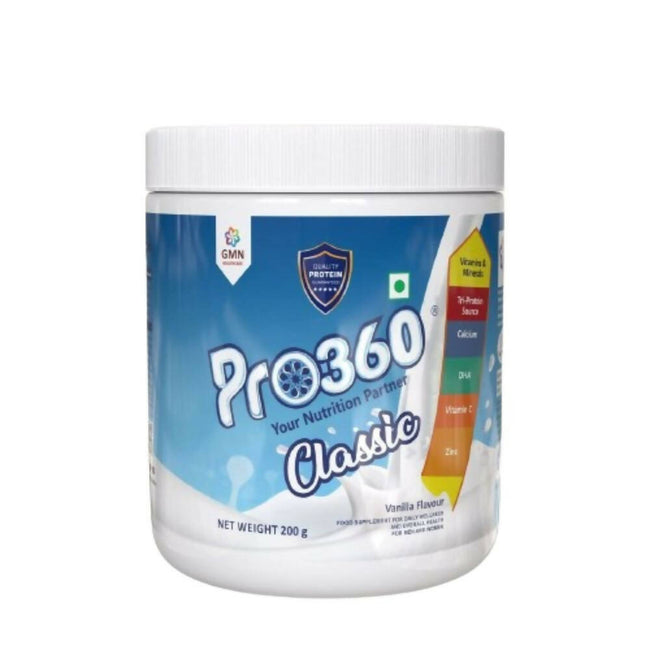 Pro360 Classic Daily Wellness Family Protein Health Drink Supplement Powder Hover Image