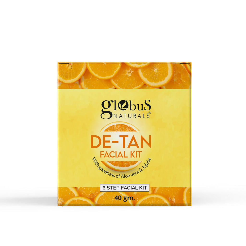 Globus Naturals De-Tan 6 Step Facial Kit
