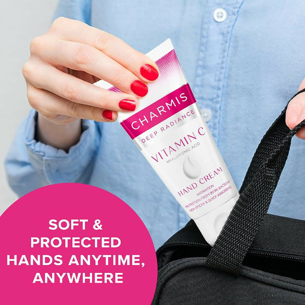 Charmis Deep Radiance Vitamin C Cream for Hands with Hyaluronic Acid