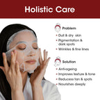 TAC - The Ayurveda Co. Kumkumadi Serum Sheet Mask | with Saffron | for Nourished & Moisturized Skin