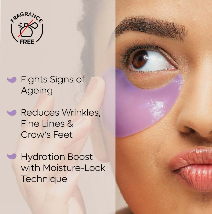 mCaffeine Black Tea Hydrogel Under Eye Patches with Vegan Collagen Peptide - Anti-Ageing