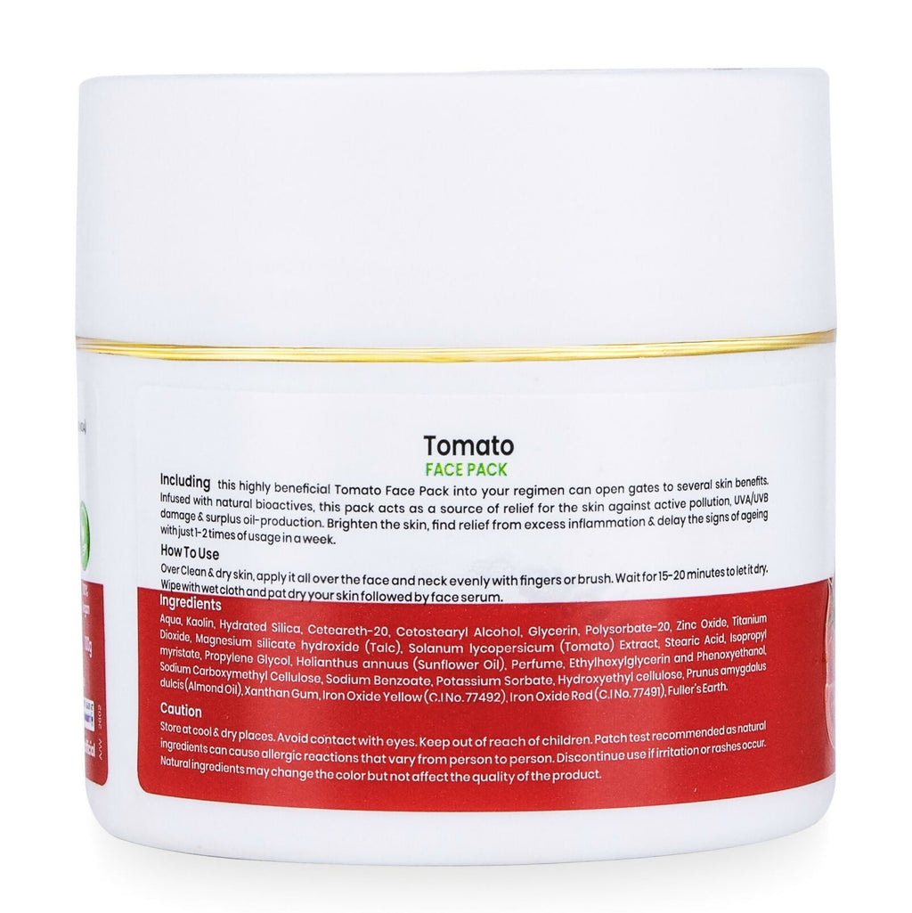 VI-JOHN Prakritik Tomato Face Pack Removes Tanning & Dead Cells Made With 100% Natural Bio Actives