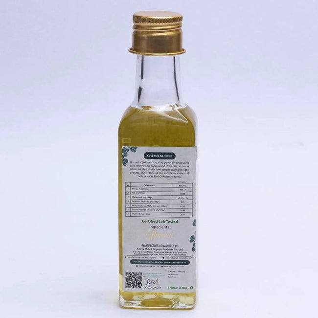 Adya Organics Cold Pressed Almond Oil Main Image