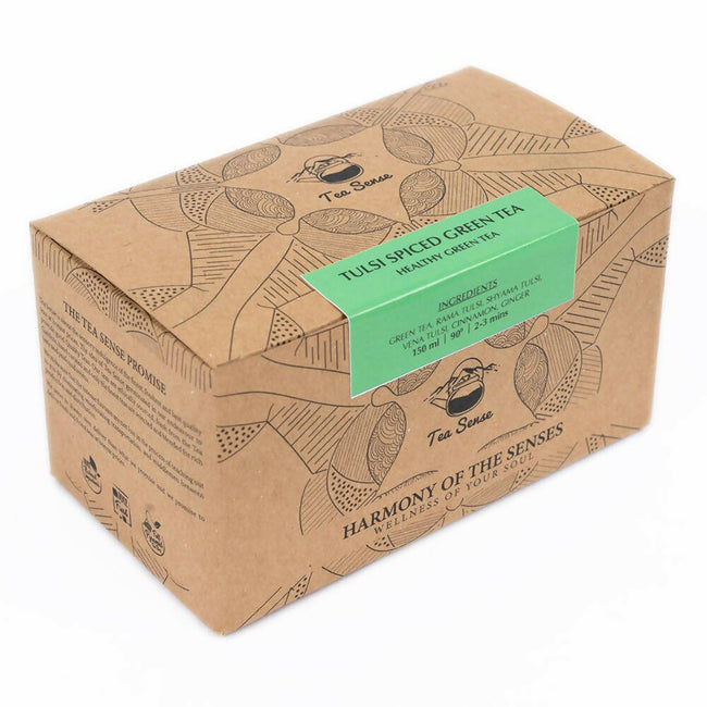 Tea Sense Tulsi Spiced Green Tea Bags Box Hover Image