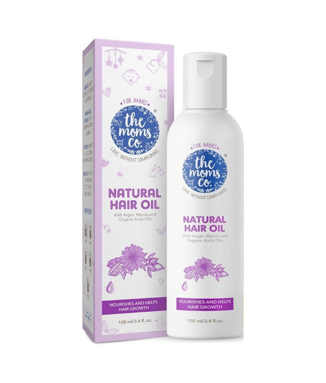 The Moms Co Natural Baby Hair Oil For Strengthens & Softens Baby's Hair Hover Image