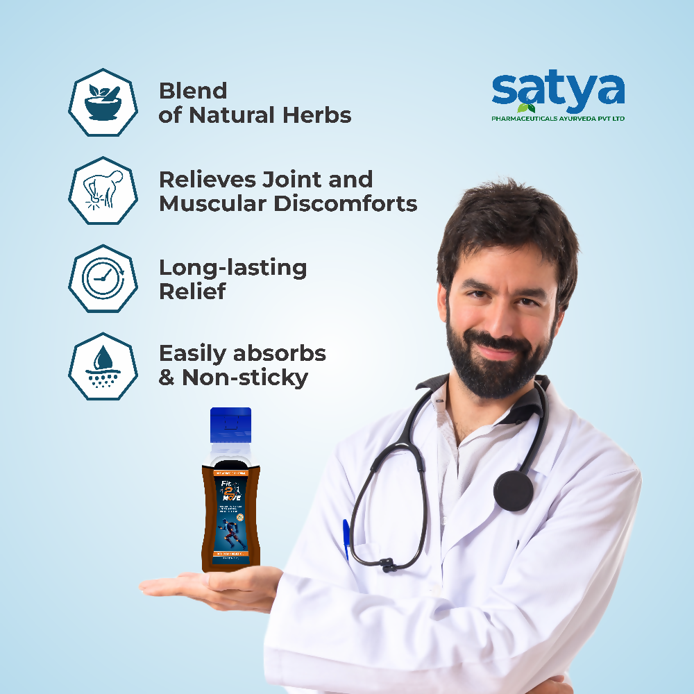 Satya Pharmaceuticals Ayurveda Fit-2 Move Ortho Pain Relief Oil