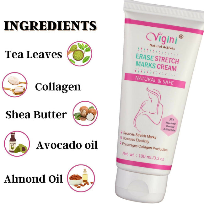 Vigini Natural Actives Stretch Marks Scars Removal Oil Cream Main Image