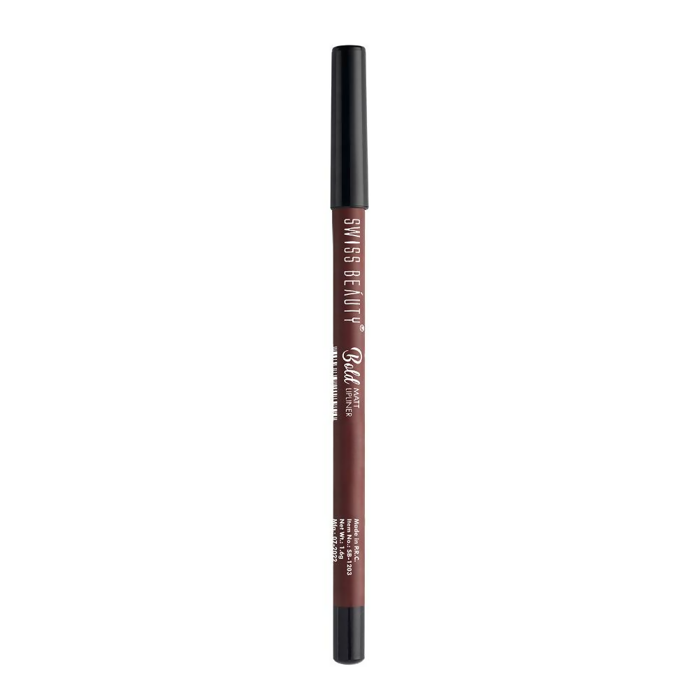 Swiss Beauty Bold Matt Lip Liner Pencil- 12 Dark Chocolate