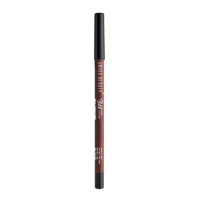 Swiss Beauty Bold Matt Lip Liner Pencil- 12 Dark Chocolate Hover Image
