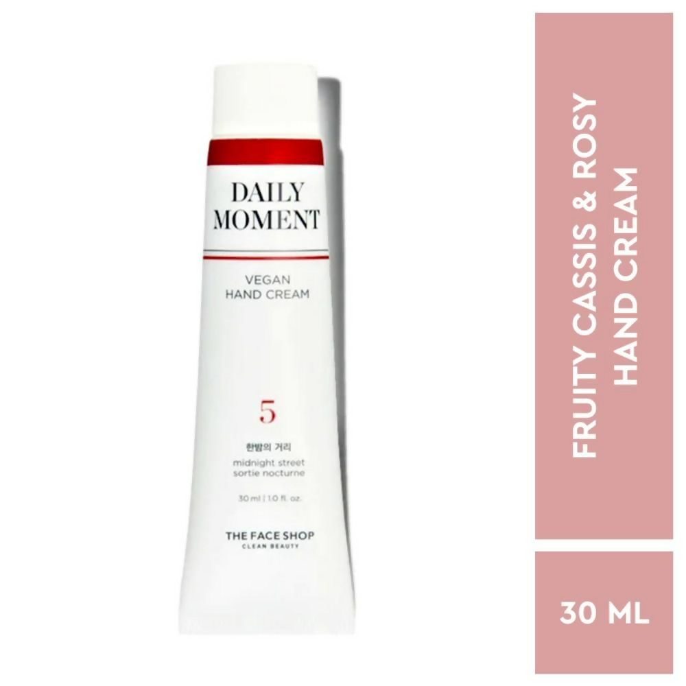 The Face Shop Non-Greasy Vegan Hand Cream - Midnight Street With Hyaluronic Acid