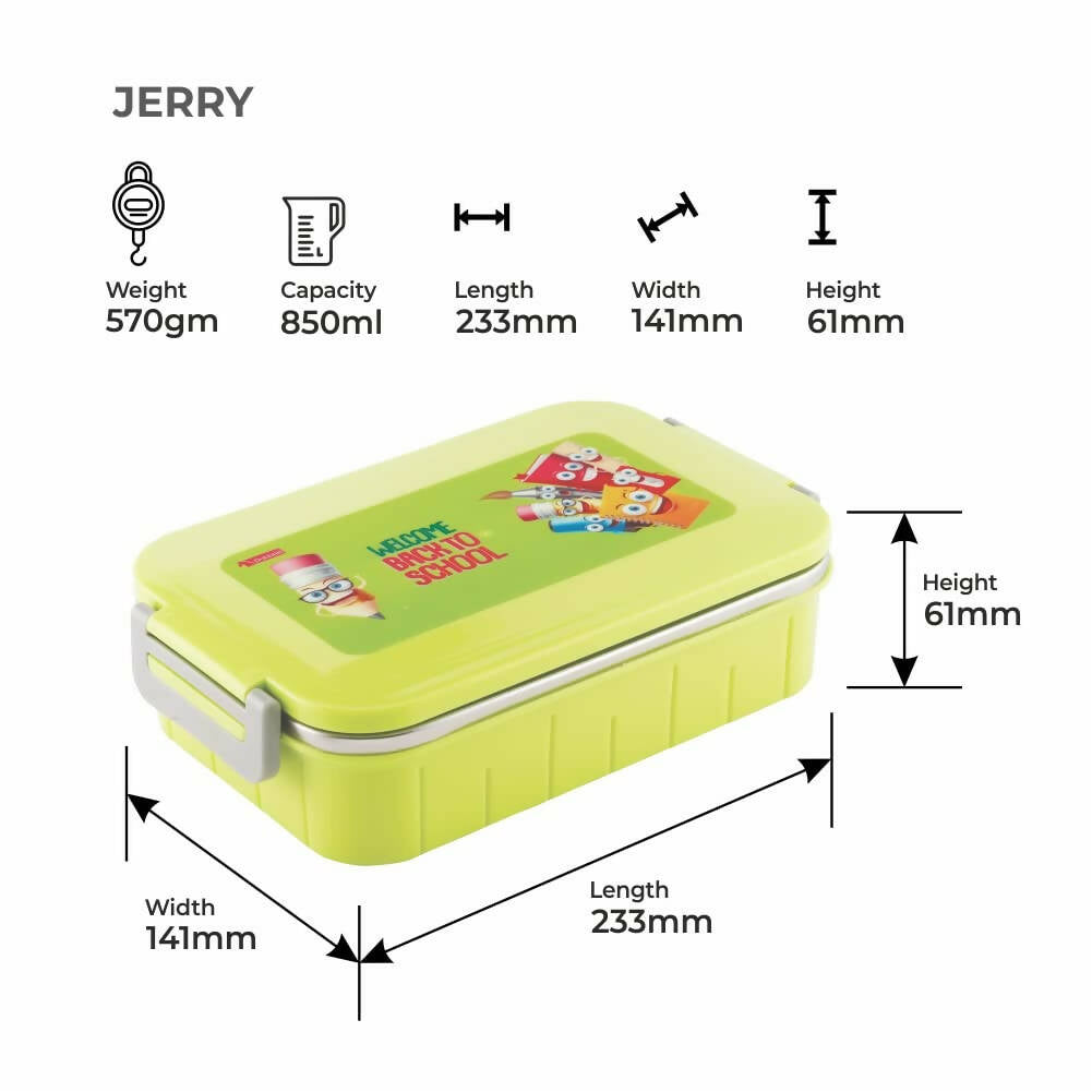 Dubblin Jerry Stainless Steel Lunch Box