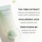 The Face Shop Tea Tree Pore Clarifying Gel Cleanser - Korean Skincare