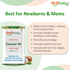 Oyo Baby 100% Natural Baby Oil For New Born Wood Pressed Coconut Baby Hair Oil