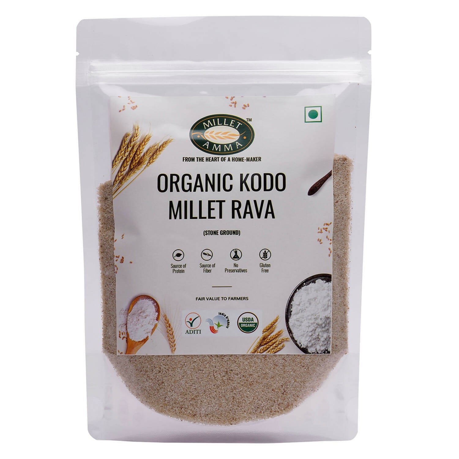 Millet Amma Organic Kodo Millet Rava