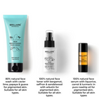 Brillare Skin Brightening Natural Face Wash Toner and Face Serum Combo