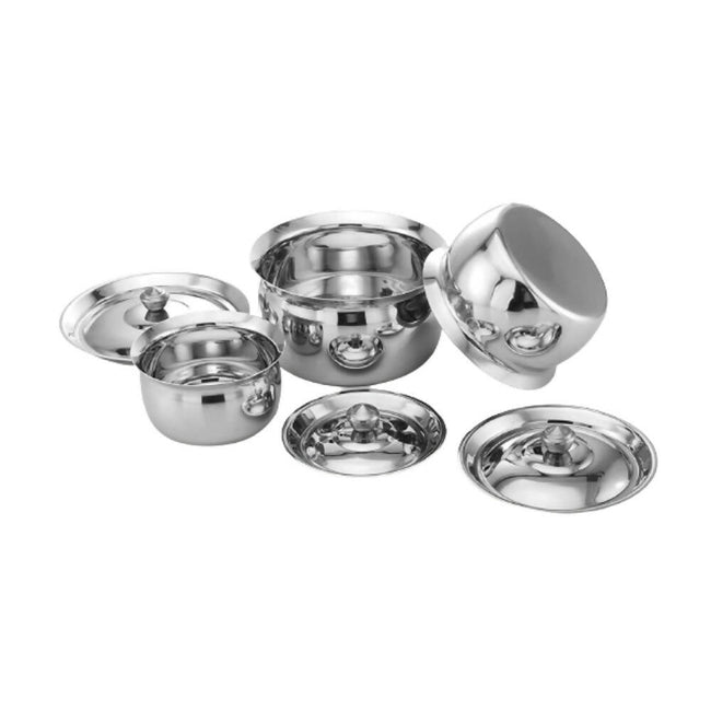 Expresso Stainless Steel Heavy Gauge Induction Friendly Kitchen Serving Set Hover Image