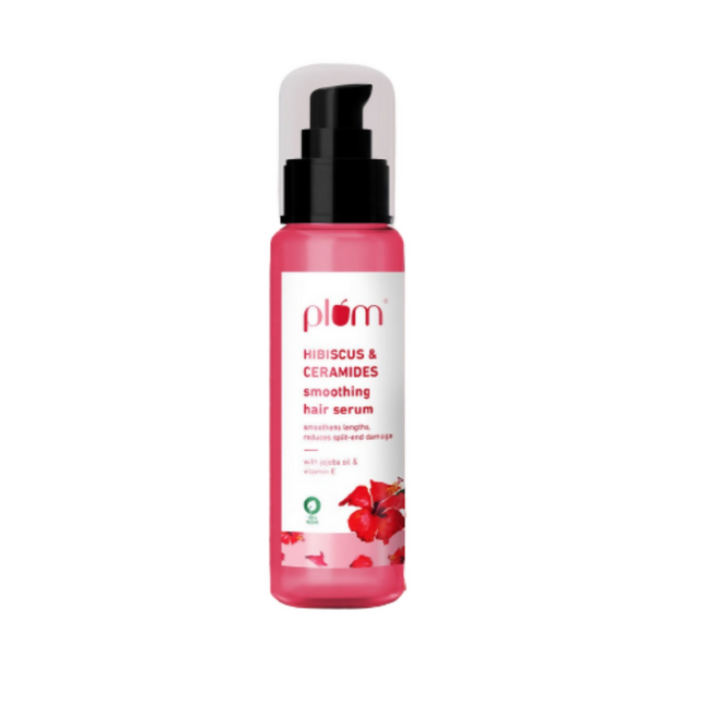 Plum Hibiscus & Ceramides Smoothing Hair Serum Hover Image