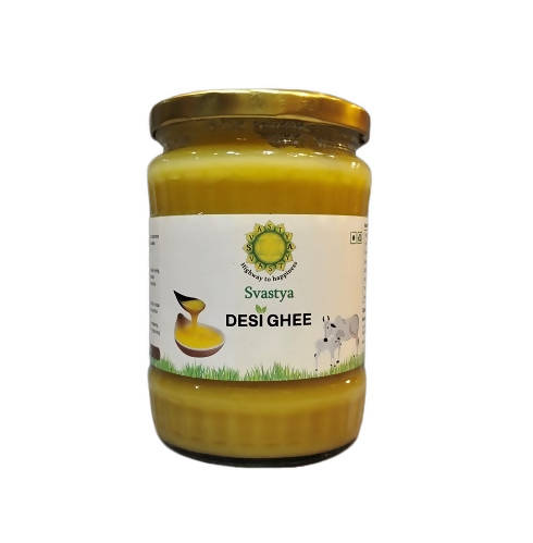 Svastya Desi Ghee | Vedic Bilona Method | Churned From Curd | Cow Ghee Pure, Healthy & Natural Hover Image