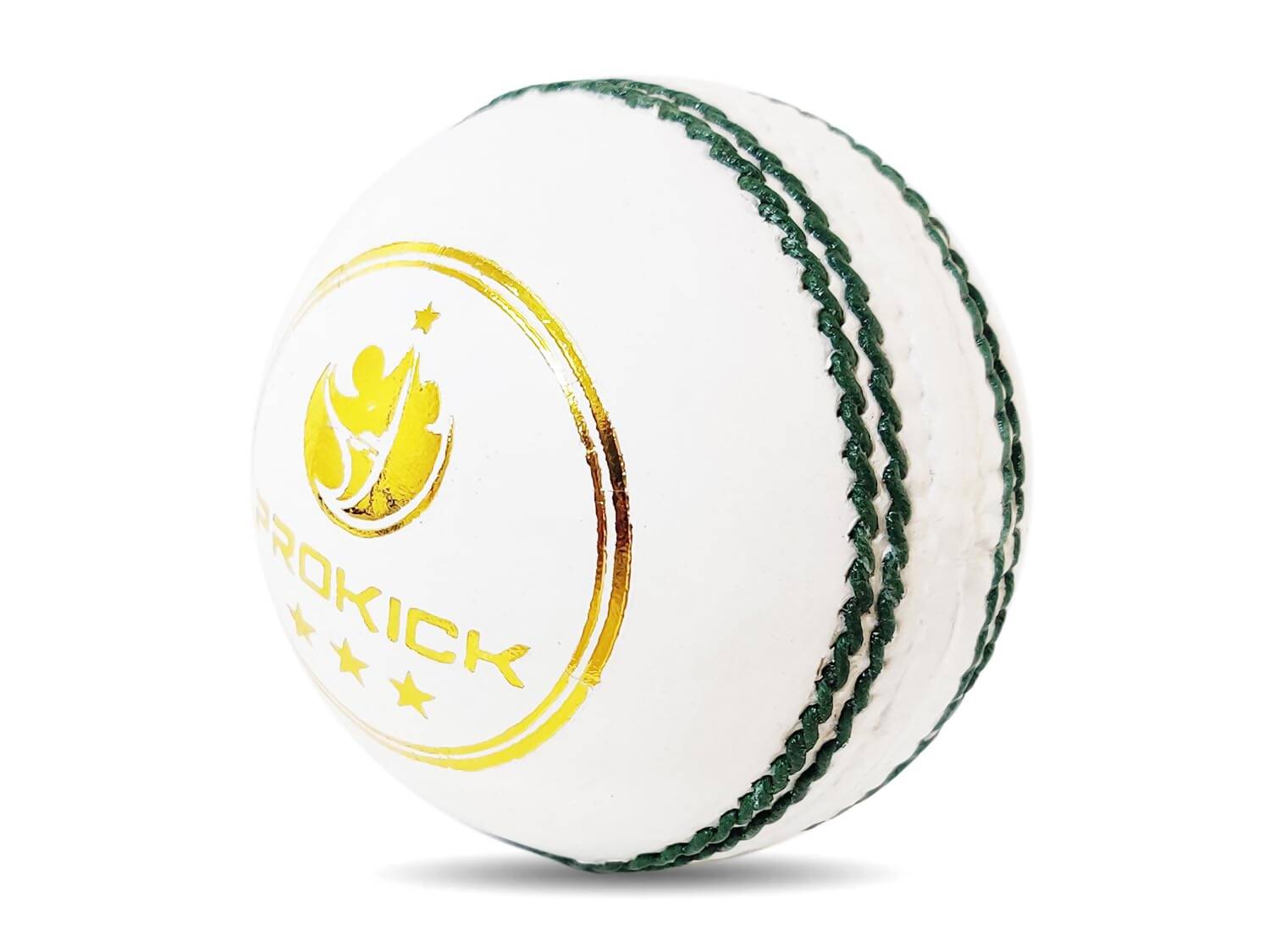 Prokick Club Four Piece Leather Cricket Ball - White