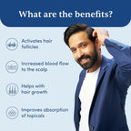 Man Matters Derma Roller 1.00 mm With 540 Titanium Alloy Needles - Promotes Beard Growth & Reduces Acne Scars