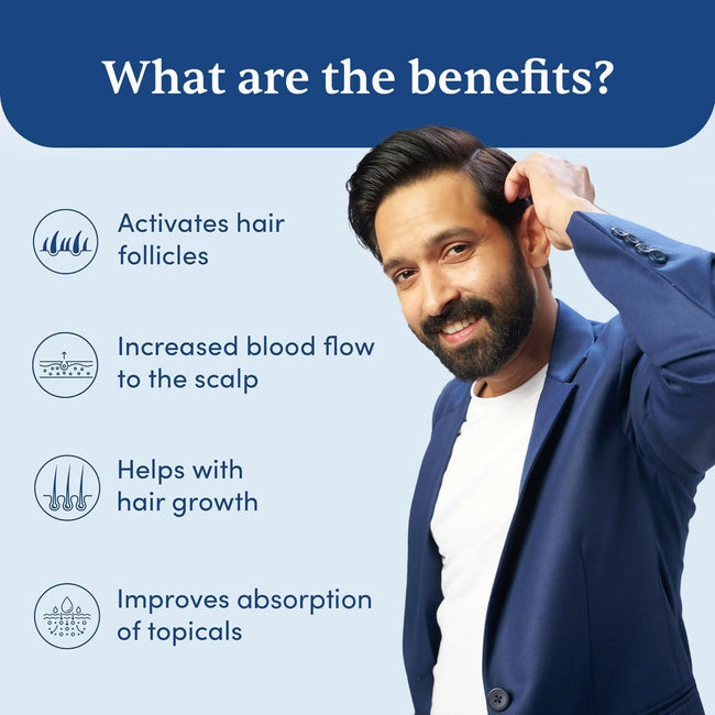 Man Matters Derma Roller 1.00 mm With 540 Titanium Alloy Needles - Promotes Beard Growth & Reduces Acne Scars Main Image