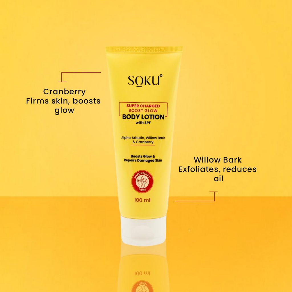 SOKU Super Charged Boost Glow Body Lotion With SPF