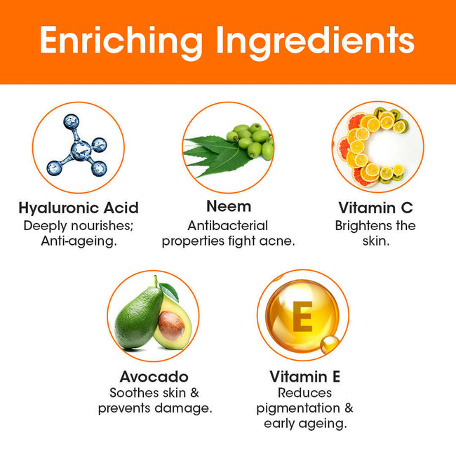 TAC - The Ayurveda Co. Vitamin C Foaming Face Wash for Face Brightening, Clean & Glowing Skin for Women & Men Main Image