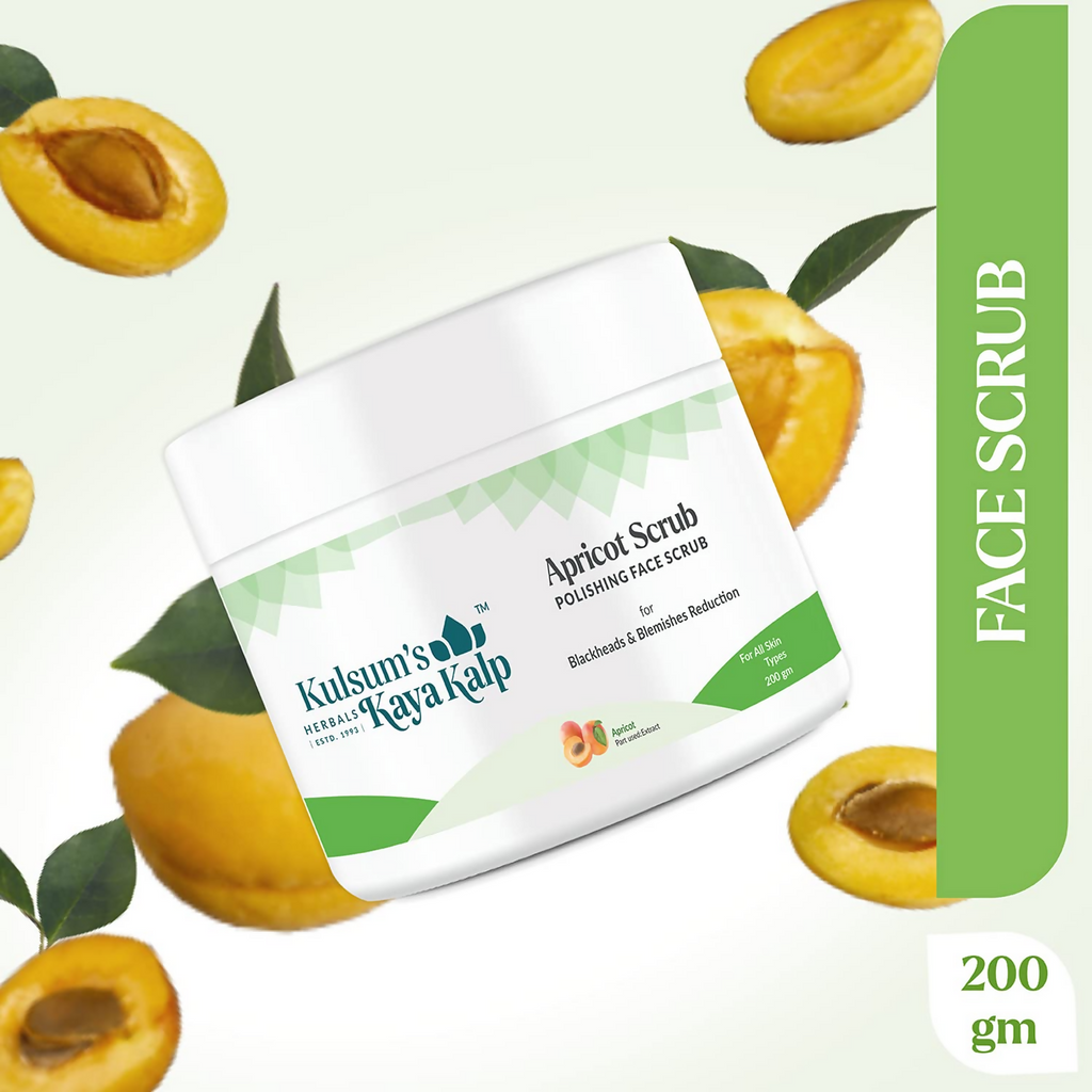 Kulsum's Kaya Kalp Apricot Scrub For Blackheads & Blemishes Reduction