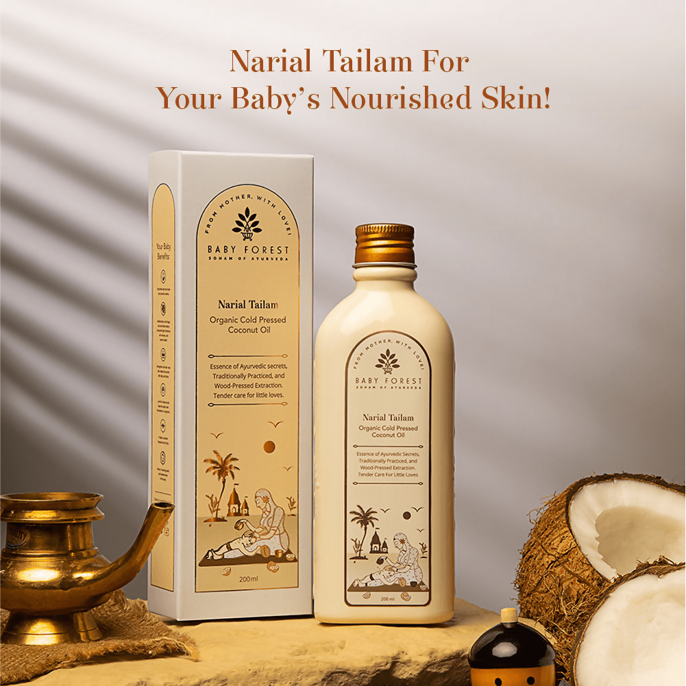 Baby Forest Narial Tailam Organic Cold Pressed Coconut Oil