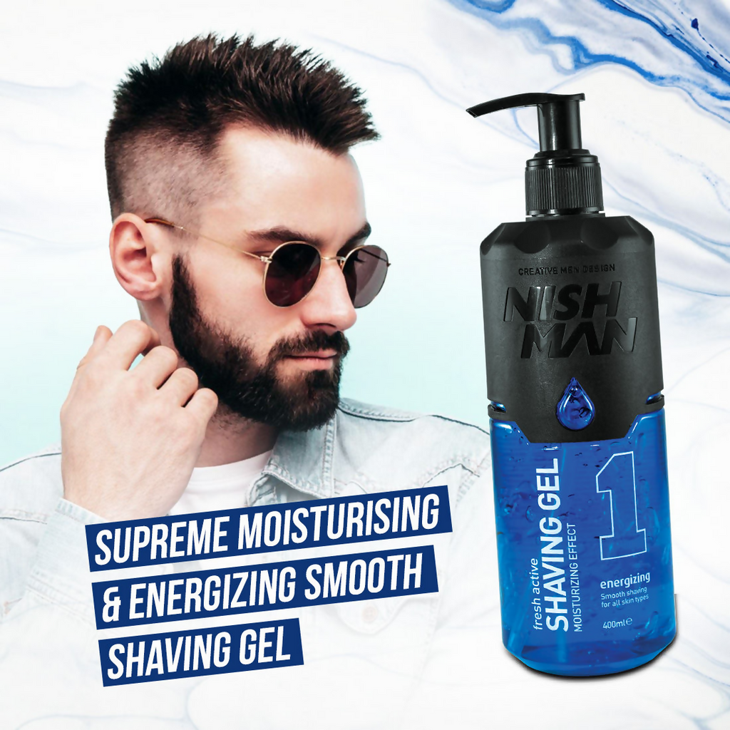 NishMan Fresh Active Energizing Shaving Gel Moisturizing