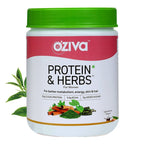 OZiva Protein & Herbs for Women - Protein Powder to Reduce Body Fat, Manage Weight & Metabolism, No Added Sugar