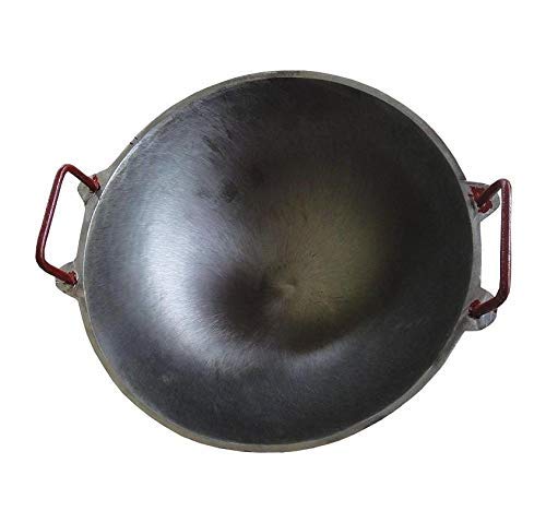 Elles Cast Iron Kadai Large Size 10 Inch (Perfect for 4 Member Family)