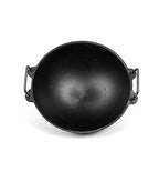 Elles Cast Iron Kadai Large Size 10 Inch (Perfect for 4 Member Family)