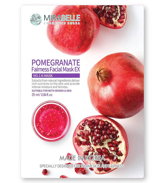 Mirabelle Korea Pomegranate Fairness Facial Sheet Mask EX Hover Image