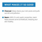 Ustraa Acne Control With Neem Charcoal Face Wash For Men