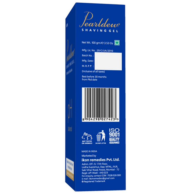 Pearldew PH Balanced Shaving Gel Main Image