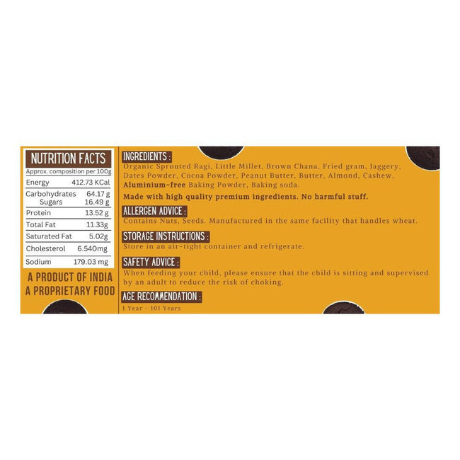 TummyFriendly Foods Chocolate Millet Cookies Main Image
