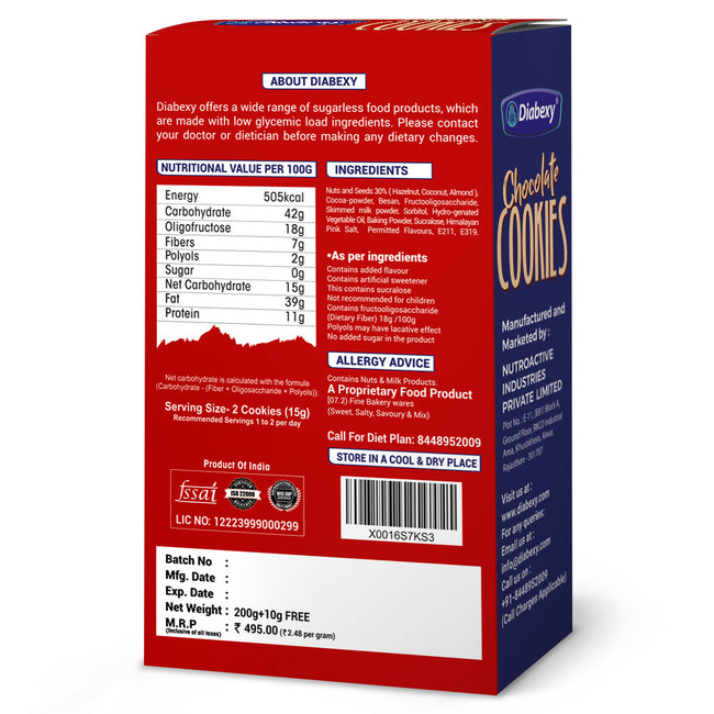 Diabexy Chocolate Cookies Main Image