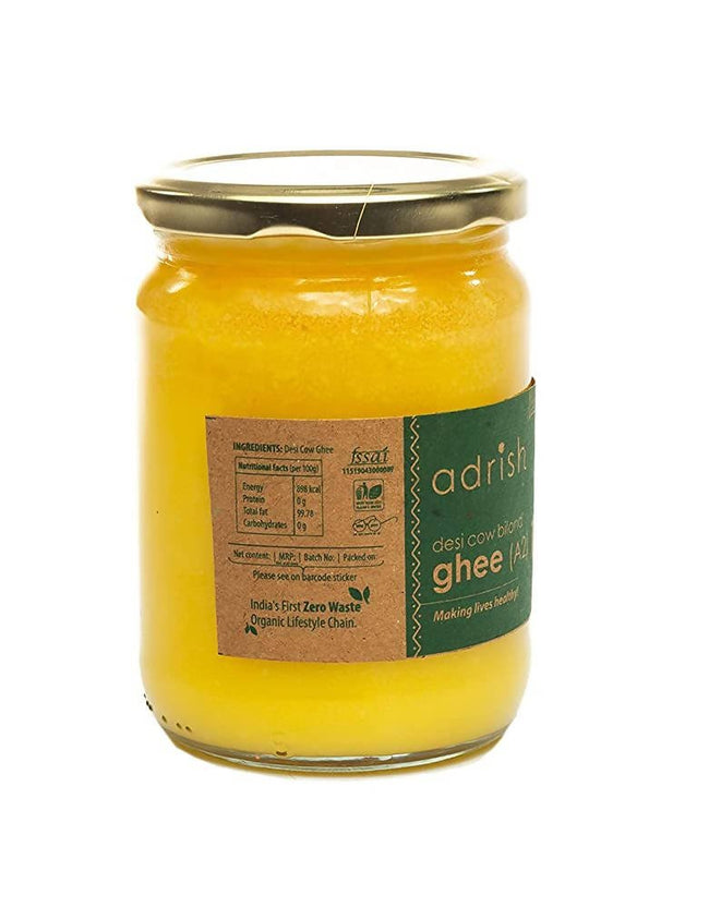 Adrish Desi Cow Bilona A2 Ghee | Pure A2 Ghee | Traditional Vedic Bilona Method Ghee | A2 Gir Cow Ghee Main Image