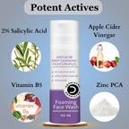 Dermistry Salicylic Acid Anti Acne Face Serum & Anti Acne Foaming Face Wash