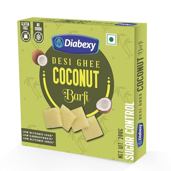 Diabexy Desi Ghee Coconut Barfi Hover Image